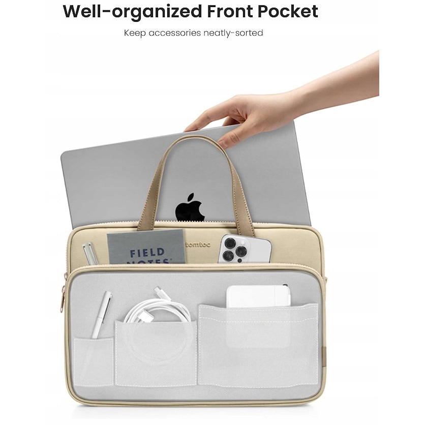Torba na laptop tomtoc Versatile-A11, khaki, 13.5'', 33x23x2cm