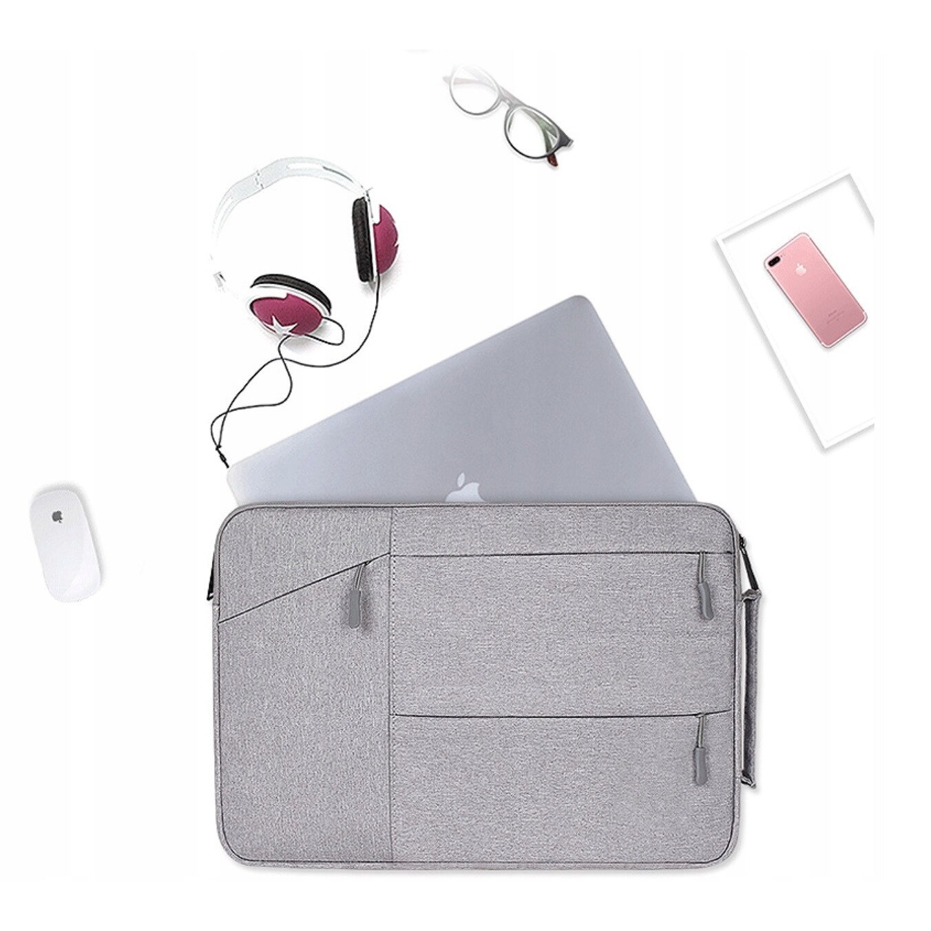 Husa pentru Macbook AIR PRO 13 M1 13.3 14.2, Gri