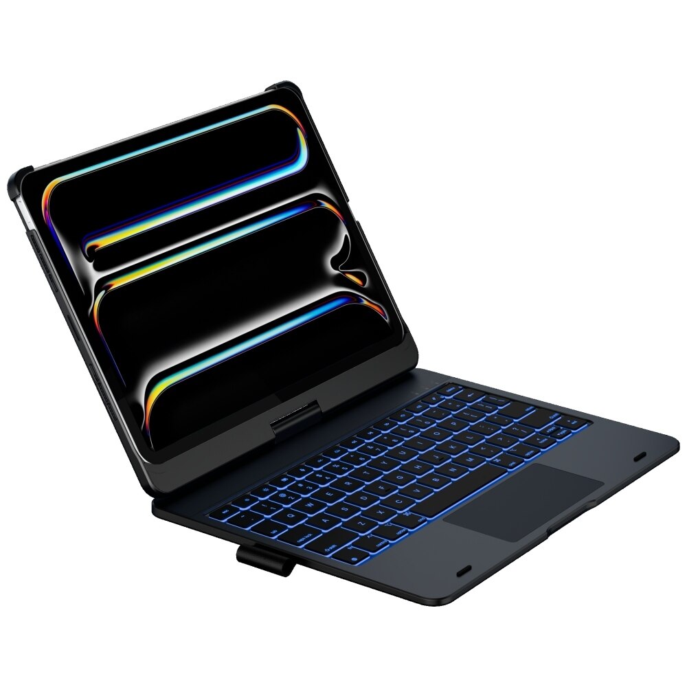 Carcasa cu tastatura Typecase Flexbook Touch compatibila cu iPad Pro 11 inch 2024 / 2025, Negru