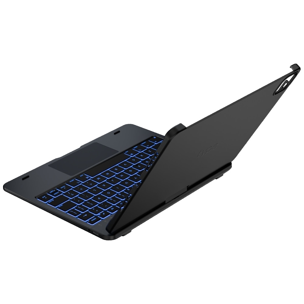 Carcasa cu tastatura Typecase Flexbook Touch compatibila cu iPad Pro 11 inch 2024 / 2025, Negru