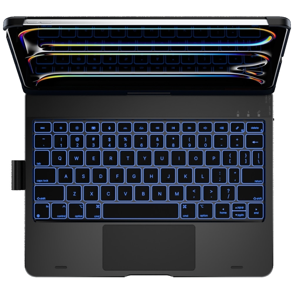 Carcasa cu tastatura Typecase Flexbook Touch compatibila cu iPad Pro 11 inch 2024 / 2025, Negru