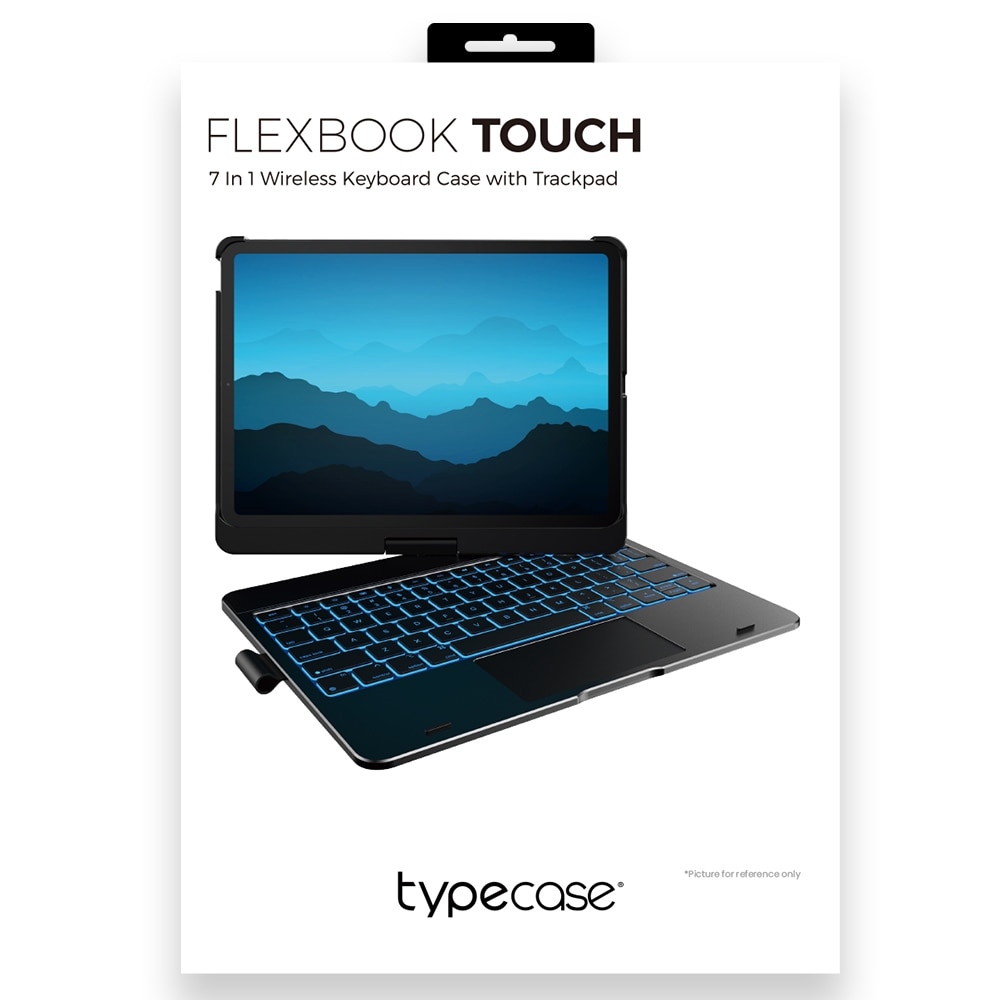 Carcasa cu tastatura Typecase Flexbook Touch compatibila cu iPad Pro 11 inch 2024 / 2025, Negru