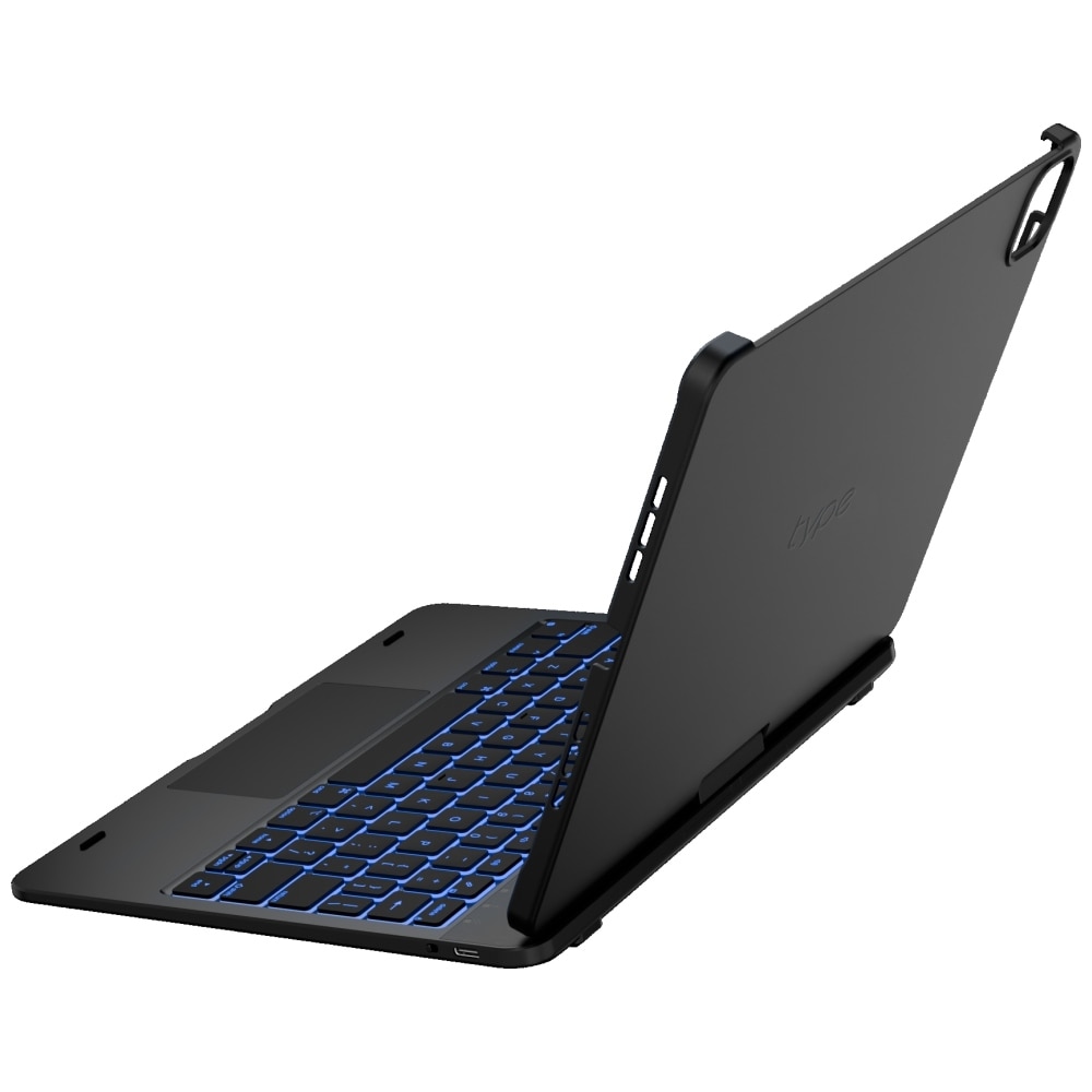 Carcasa cu tastatura Typecase Flexbook Touch compatibila cu iPad Pro 11 inch 2024 / 2025, Negru