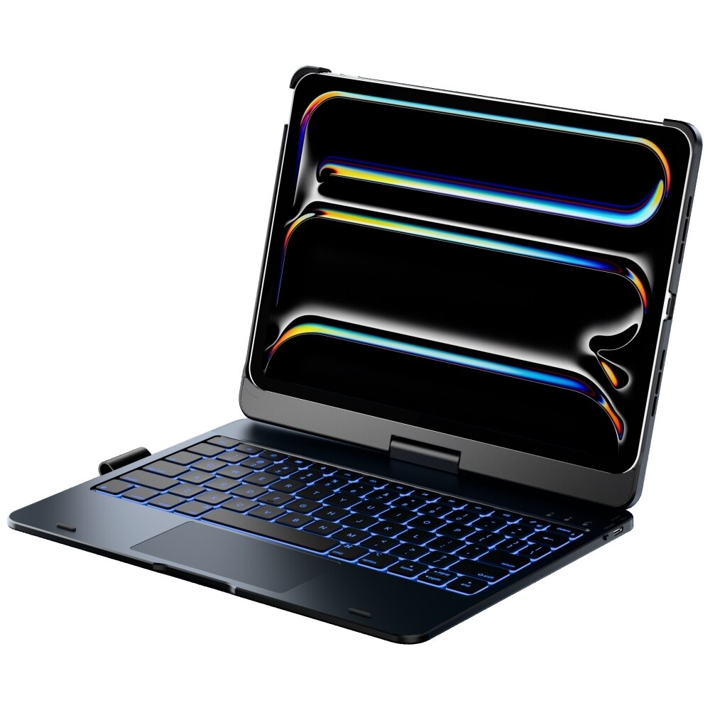 Carcasa cu tastatura Typecase Flexbook Touch compatibila cu iPad Pro 11 inch 2024 / 2025, Negru