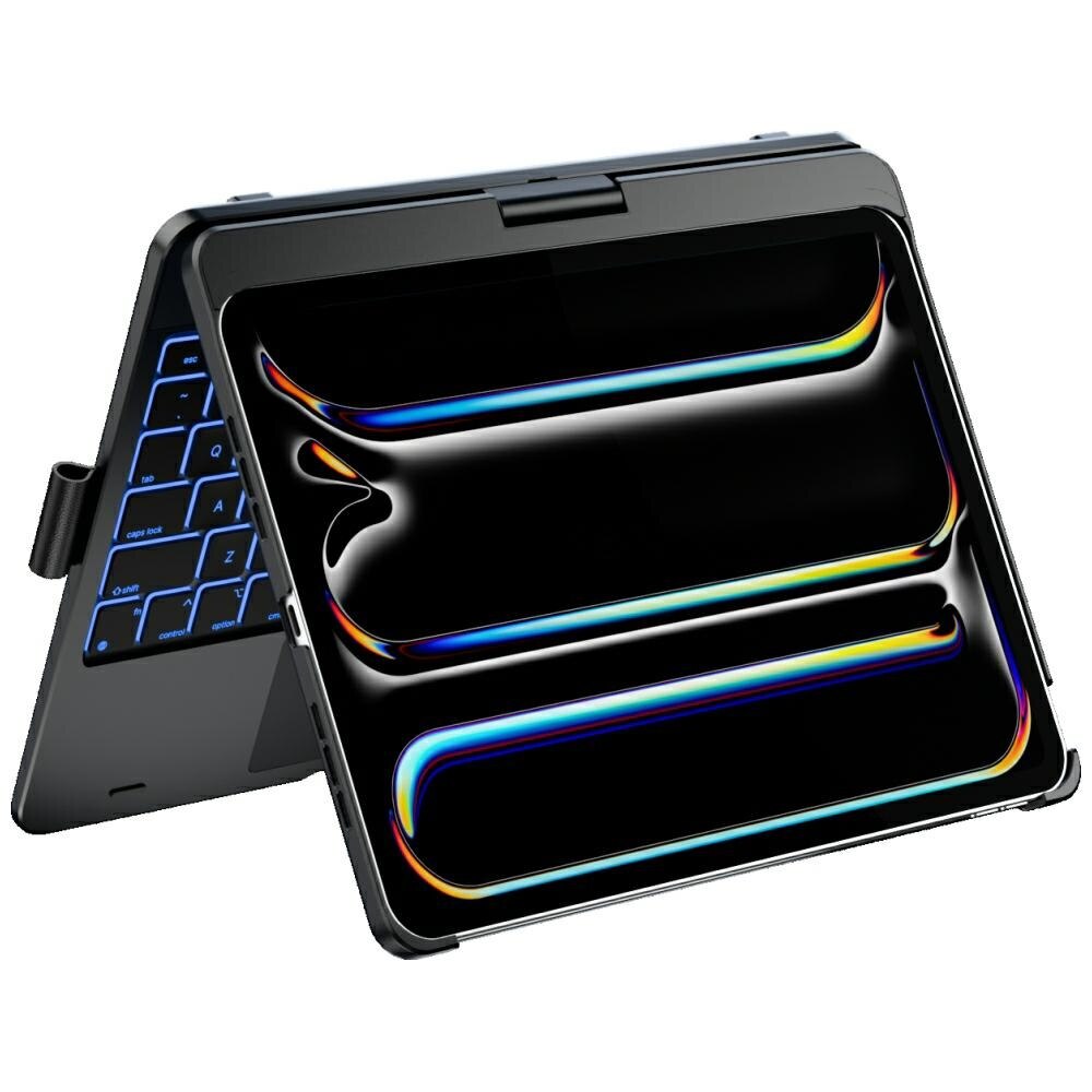 Carcasa cu tastatura Typecase Flexbook Touch compatibila cu iPad Pro 11 inch 2024 / 2025, Negru