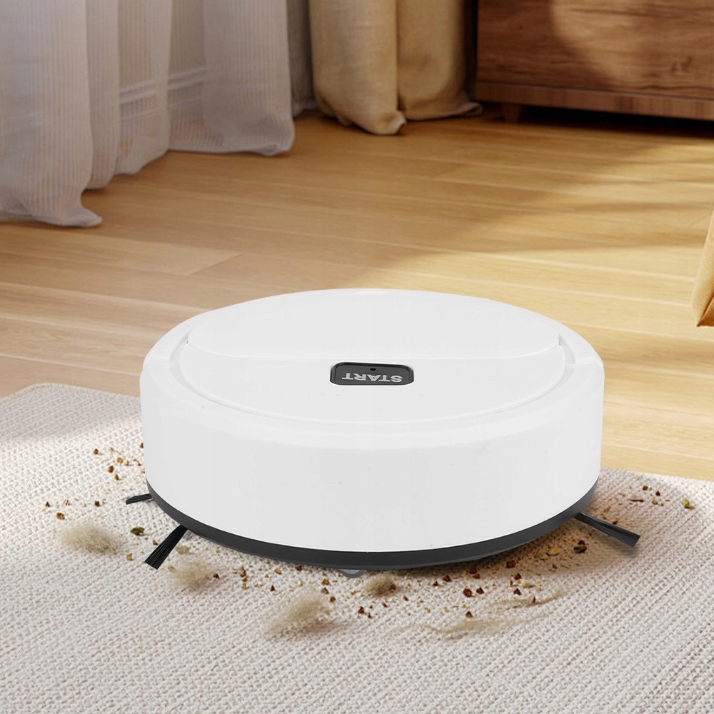 Robot aspirator automat K16, negru, 16x16x5.4cm, cu functii de aspirare, maturare si mopare