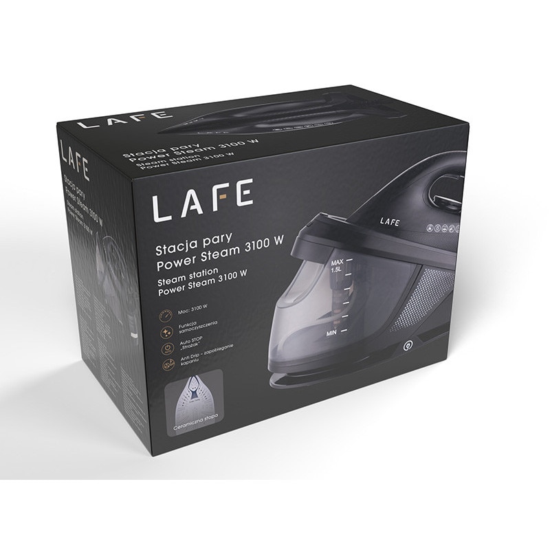 Generator de abur Lafe 3100W talpa ceramica alb