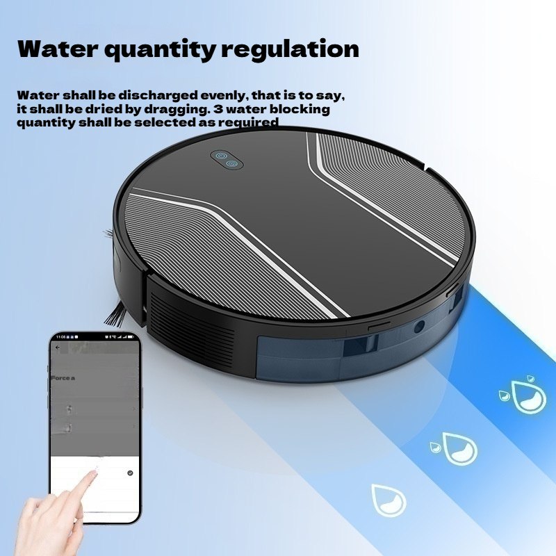 Robot de curatat inteligent, 3700Pa, conectivitate Wi-Fi, galeata de colectare 280ml, alb