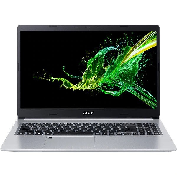Laptop ACER Aspire 5 A515-55, Intel Core i5-1035G1 pana la 3.6GHz, 15.6" Full HD, 8GB, SSD 512GB, Intel UHD Graphics, Free DOS, Argintiu