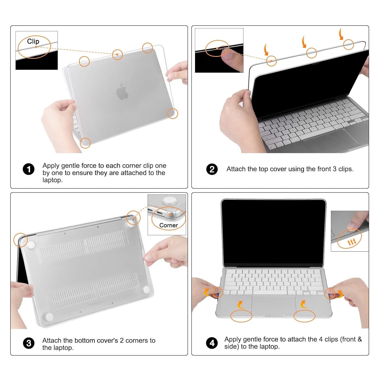 Husă de protecție laptop REDZ Accessories Ultra-subtire Transparent 13 inch