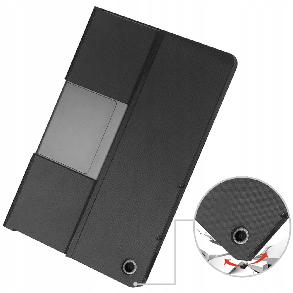 Husa tableta, etui Smart, Lenovo Tab Plus TB351FU, roz auriu, functie suport, 15x60°