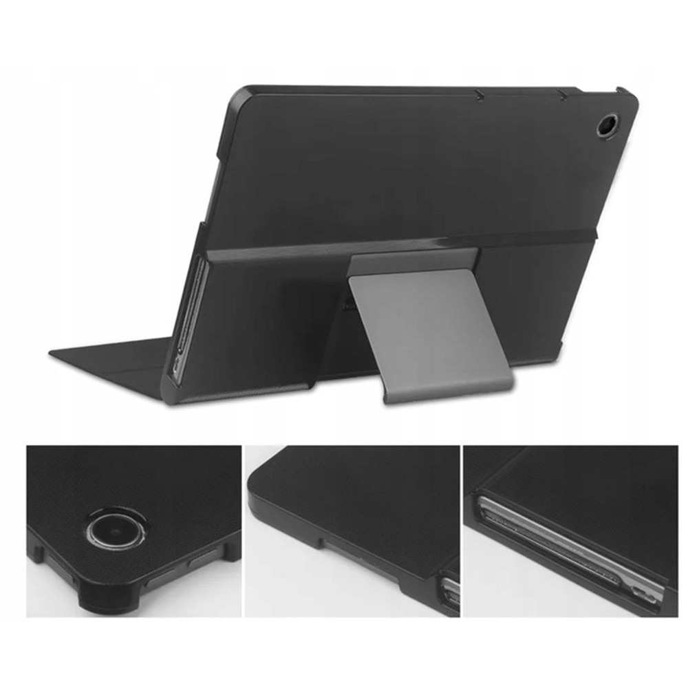 Husa tableta, etui Smart, Lenovo Tab Plus TB351FU, roz auriu, functie suport, 15x60°