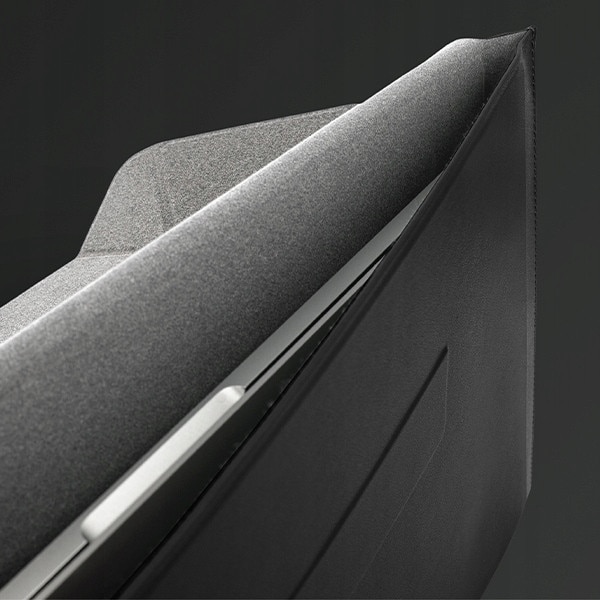 Etui laptop UNIQ Oslo 14", granat, vegan, impermeabil