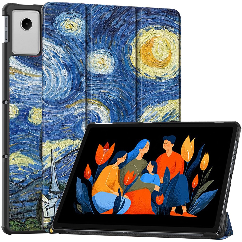Husa tableta StandPro pentru Honor Pad X8a, Protectie 360°, Carcasa Rigida, Piele ECO, Anti-soc si Anti-zgarieturi, Starry Night
