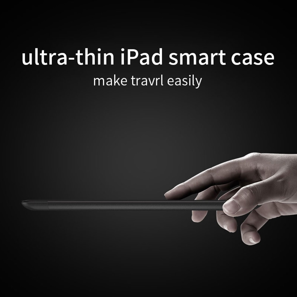 Husa tableta, Poliuretan/Silicon, Compatibil cu iPad, 10.2'', Albastru