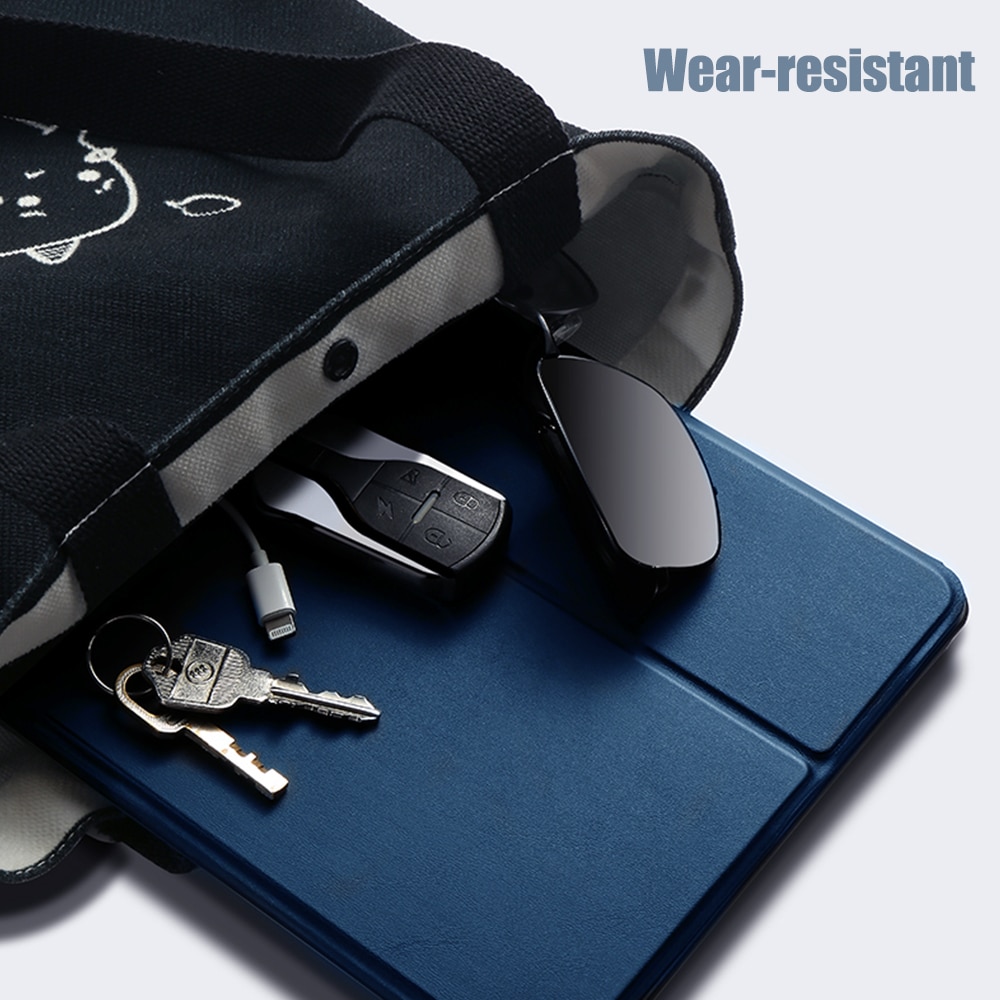 Husa tableta, Poliuretan/Silicon, Compatibil cu iPad, 10.2'', Albastru