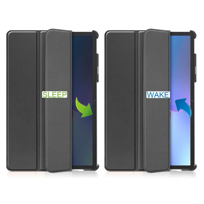 Husa Tableta AZIAO din piele PU pentru Samsung Galaxy Tab A8 10.5 inch SM-X200/SM-X205, Protectie Completa 360, Interior Catifea, Functie de Stand, Display Protejat, Smart Cover, Colturi Anti-Soc, Negru
