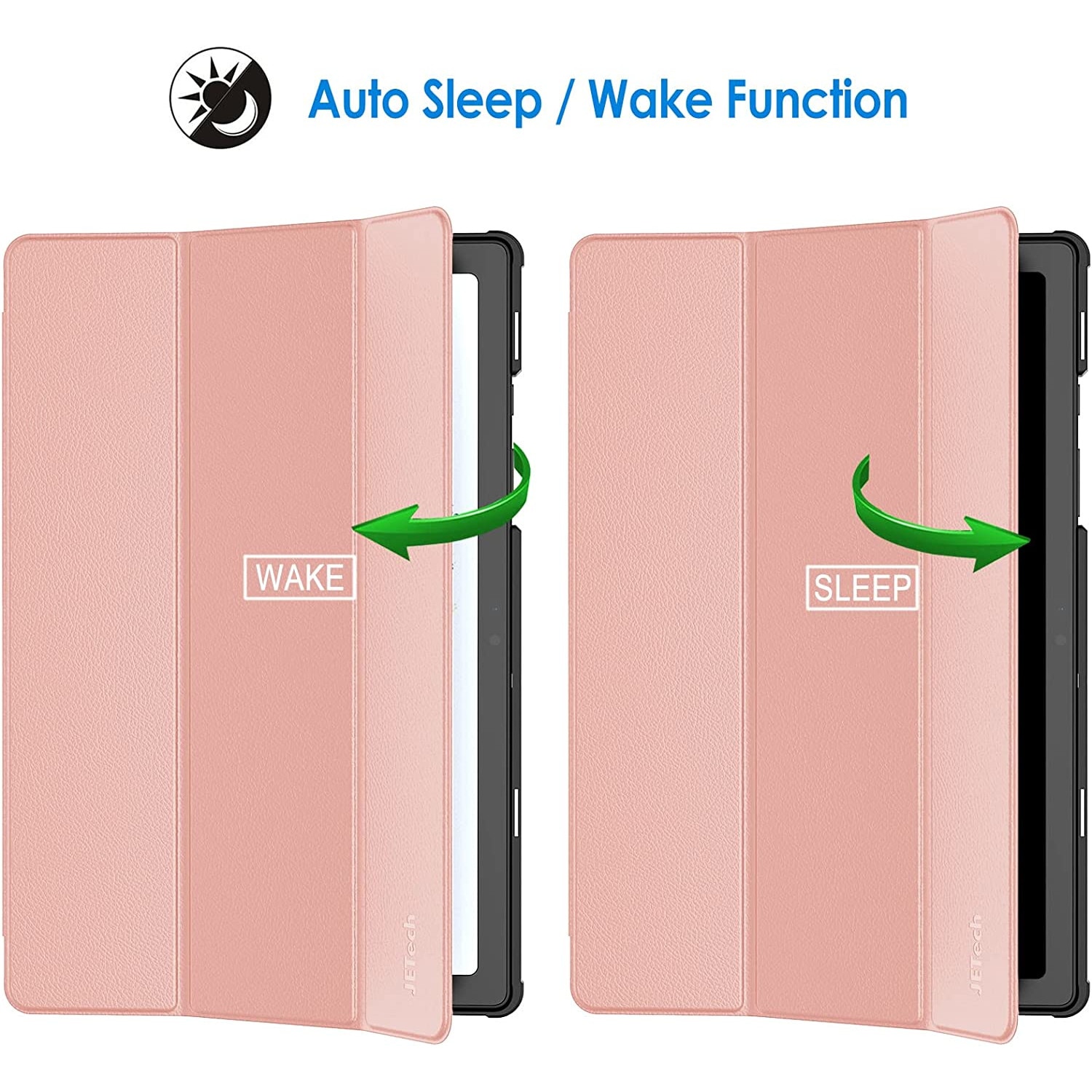 Husa Slim Sigloo, Smart Cover, Trifold, pentru tableta Apple iPad 10 (2022), 10.9 inch, Pink