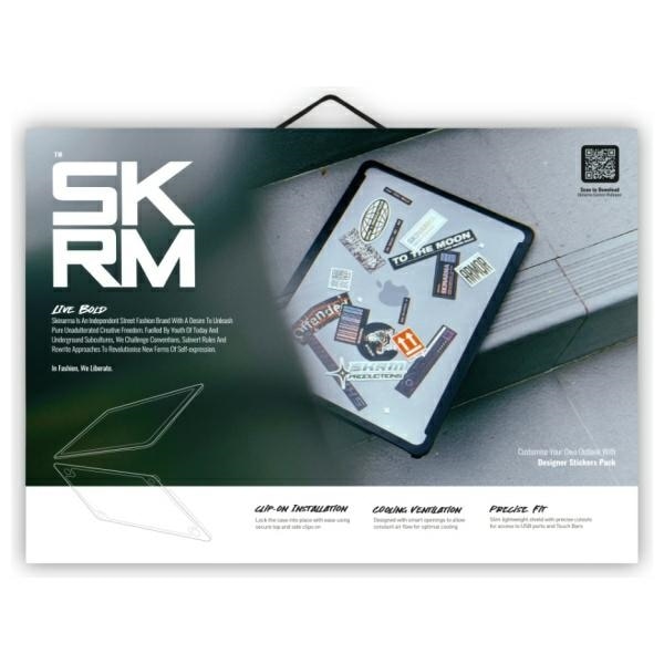 Carcasa laptop Skinarma Henko compatibila cu MacBook Air 13 inch (2018/2020), Transparent