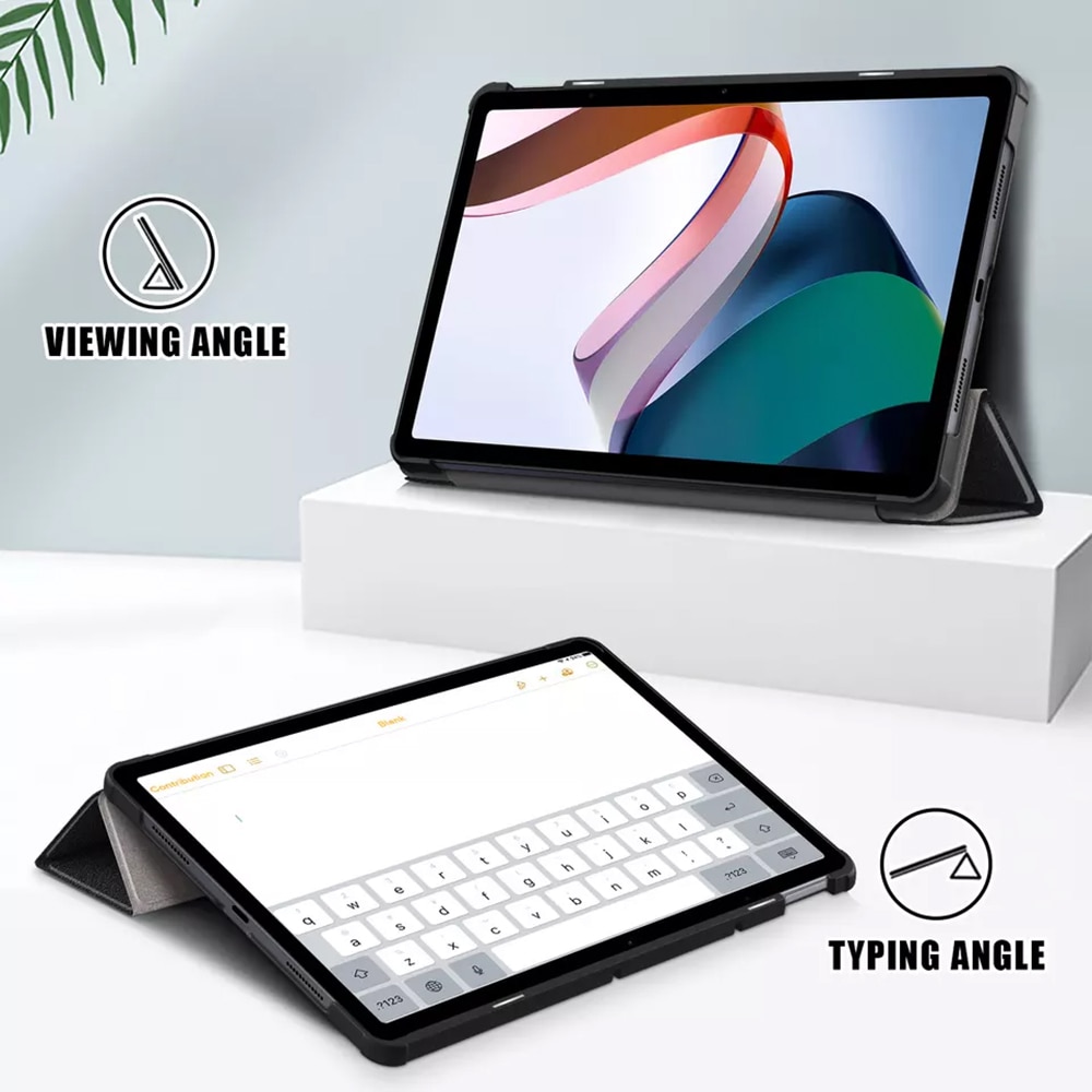 Carcasa de protectie compatibila cu Xiaomi Redmi Pad, Microfibra, FoldPro, T399, Negru