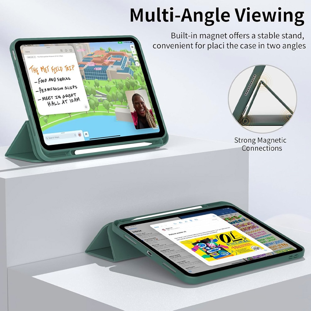 Husa Tableta FlexPro pentru Samsung Galaxy Tab S9 Plus, Protectie Completa, Functie Stand, Suport Creion, Verde