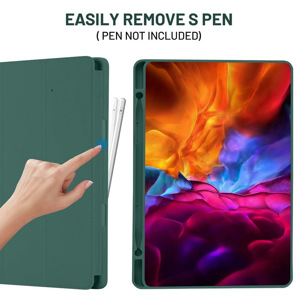Husa Tableta FlexPro pentru Samsung Galaxy Tab S9 Plus, Protectie Completa, Functie Stand, Suport Creion, Verde