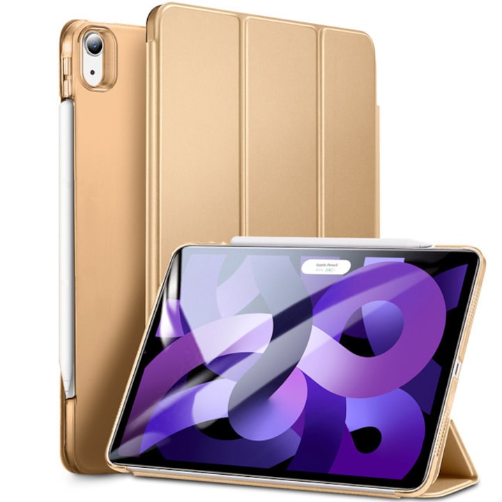 Husa tableta ESR Yippee Trifold, compatibila cu iPad Air 4/5/11, culoare neagra, dimensiuni 24x17x1cm