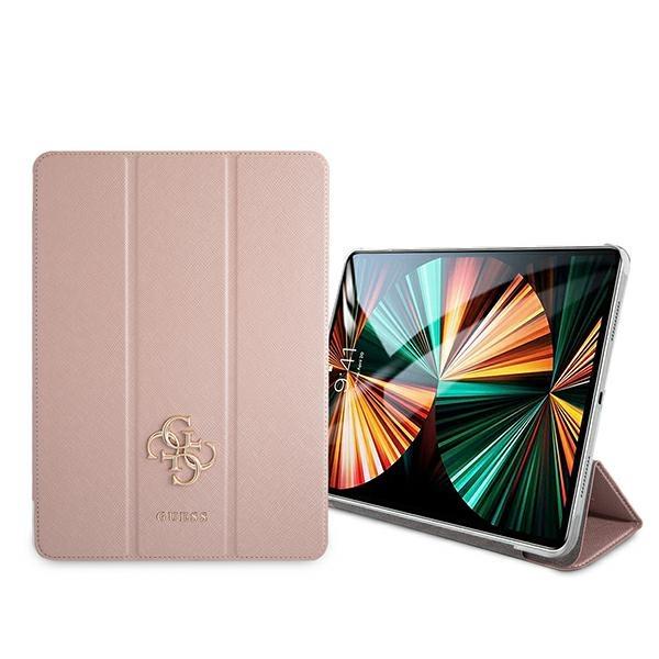 Husa pentru iPad Pro 12.9 2021 Guess Saffiano Collection rose gold