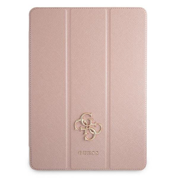 Husa pentru iPad Pro 12.9 2021 Guess Saffiano Collection rose gold