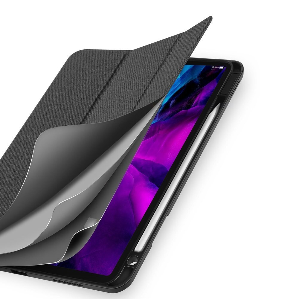 Husa de Protectie Dux Ducis Domo Lite pentru Apple iPad Pro 12.9" Editii 2018 / 2020, Functie Sleep & Wake, Pencil Holder, Negru