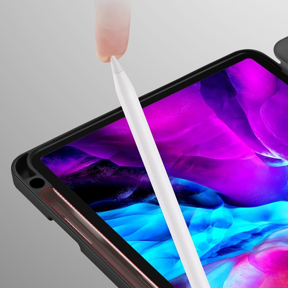 Husa de Protectie Dux Ducis Domo Lite pentru Apple iPad Pro 12.9" Editii 2018 / 2020, Functie Sleep & Wake, Pencil Holder, Negru