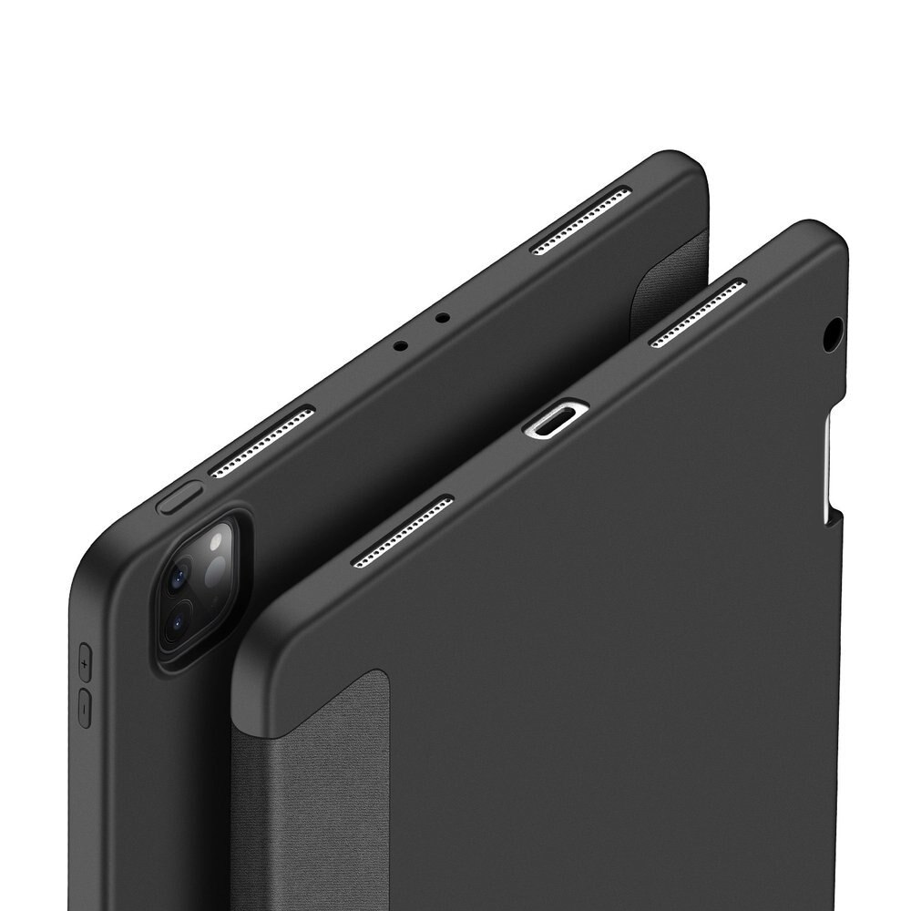 Husa de Protectie Dux Ducis Domo Lite pentru Apple iPad Pro 12.9" Editii 2018 / 2020, Functie Sleep & Wake, Pencil Holder, Negru