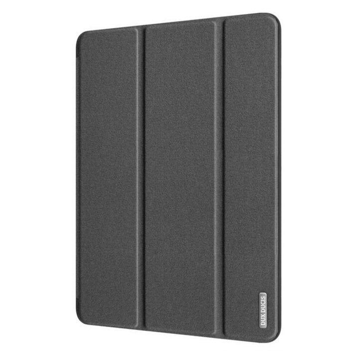 Husa de Protectie Dux Ducis Domo Lite pentru Apple iPad Pro 12.9" Editii 2018 / 2020, Functie Sleep & Wake, Pencil Holder, Negru