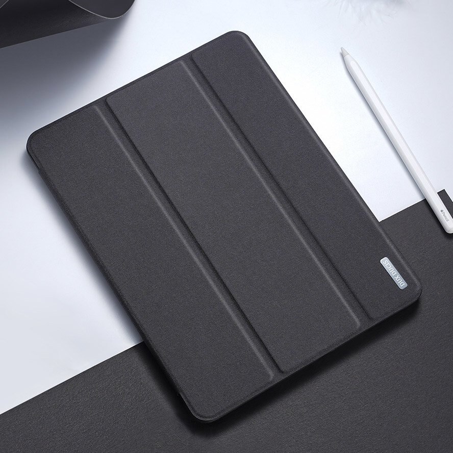Husa de Protectie Dux Ducis Domo Lite pentru Apple iPad Pro 12.9" Editii 2018 / 2020, Functie Sleep & Wake, Pencil Holder, Negru