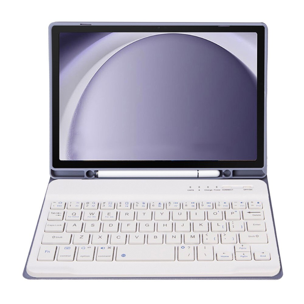 Husa cu tastatura pentru Samsung Galaxy Tab A9, XGSM, suport de pix, Mov