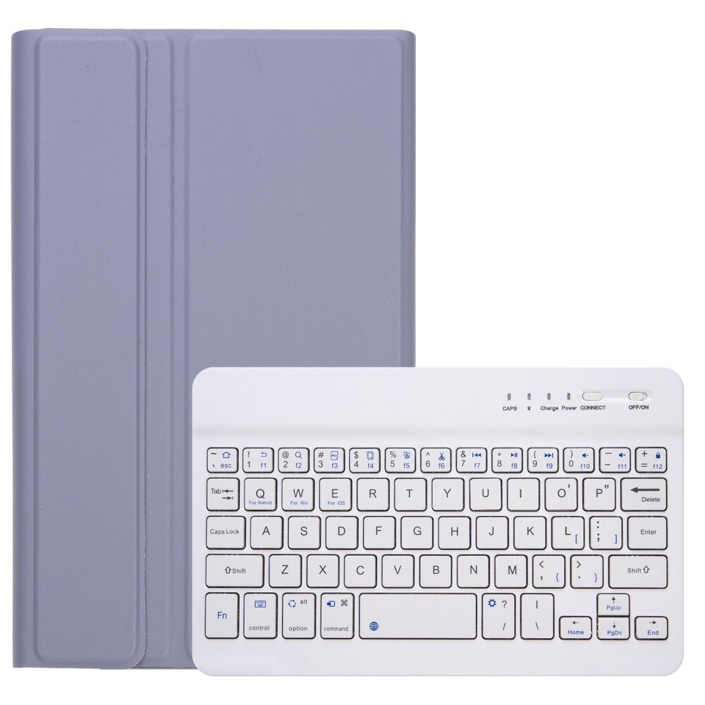 Husa cu tastatura pentru Samsung Galaxy Tab A9, XGSM, suport de pix, Mov