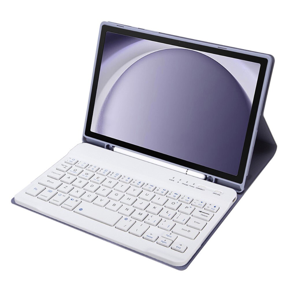 Husa cu tastatura pentru Samsung Galaxy Tab A9, XGSM, suport de pix, Mov