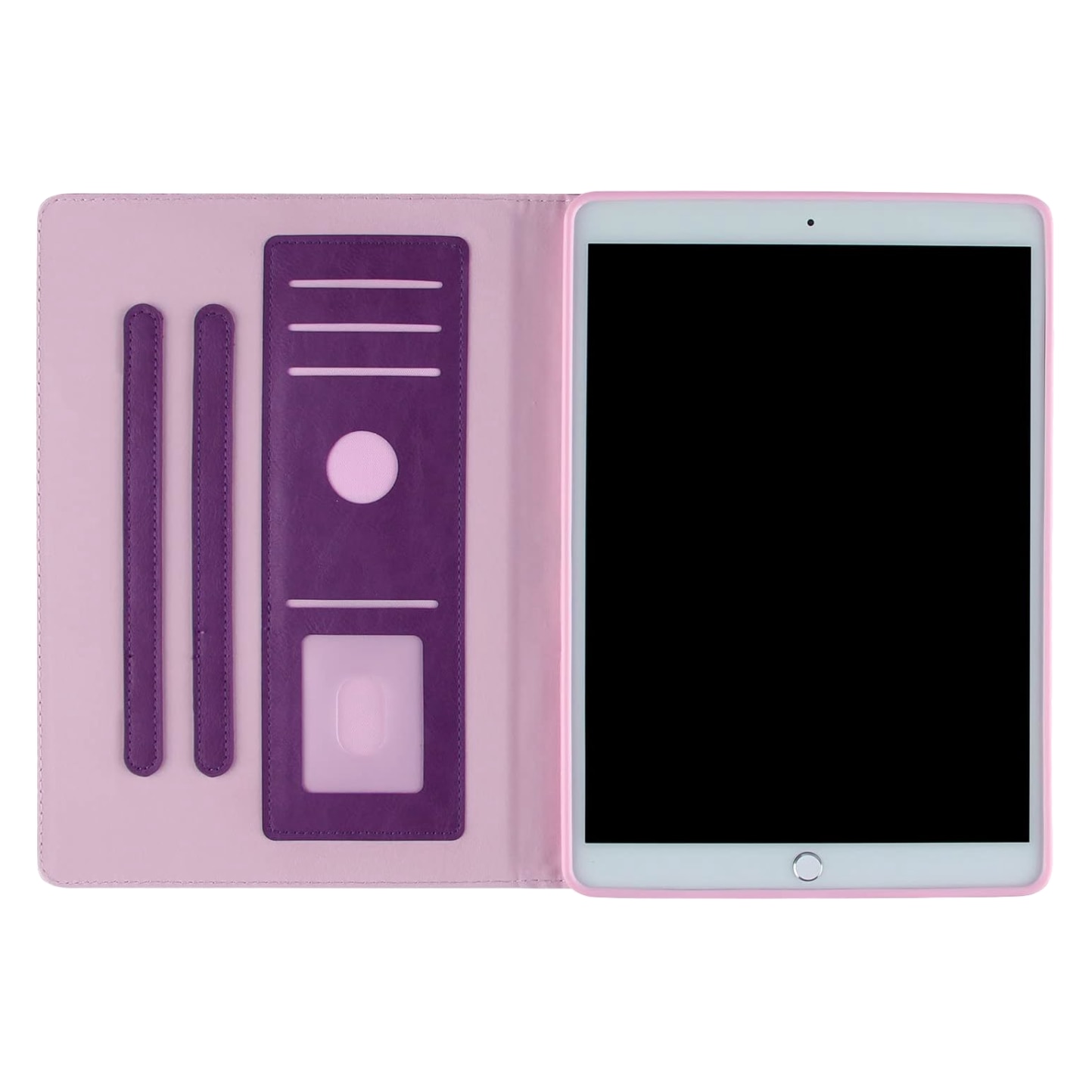 Husa pentru iPad Air/Air 2 2016, fiolet, piele ecologica, functie de auto-odihnire, design subtire