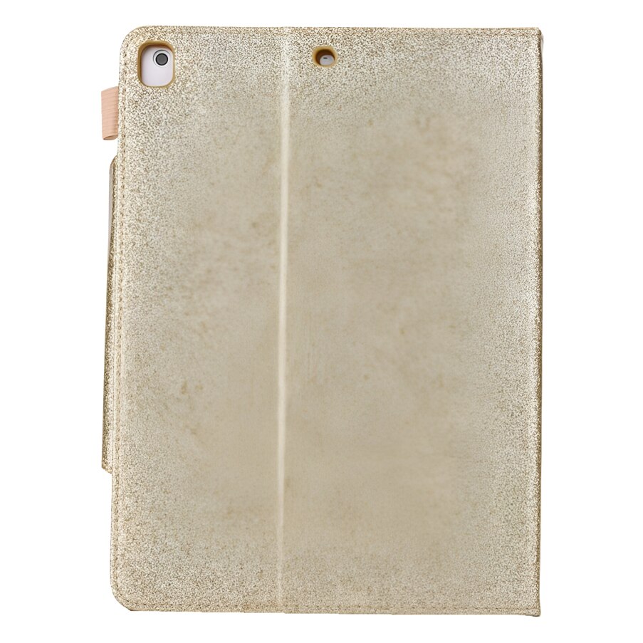 Etui protectie pentru iPad Air/Air2/Pro 9.7", zlat brocat, functie de clapa, design elegant