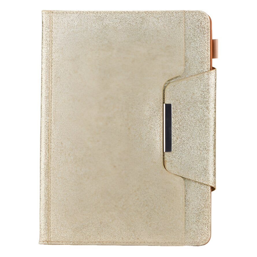 Etui protectie pentru iPad Air/Air2/Pro 9.7", zlat brocat, functie de clapa, design elegant