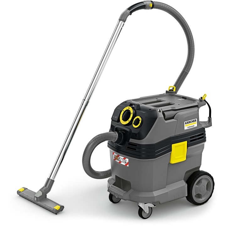 Aspirator umed-uscat KARCHER, 1380 W, capacitate 30 L, debit aer 74 l/s, Gri