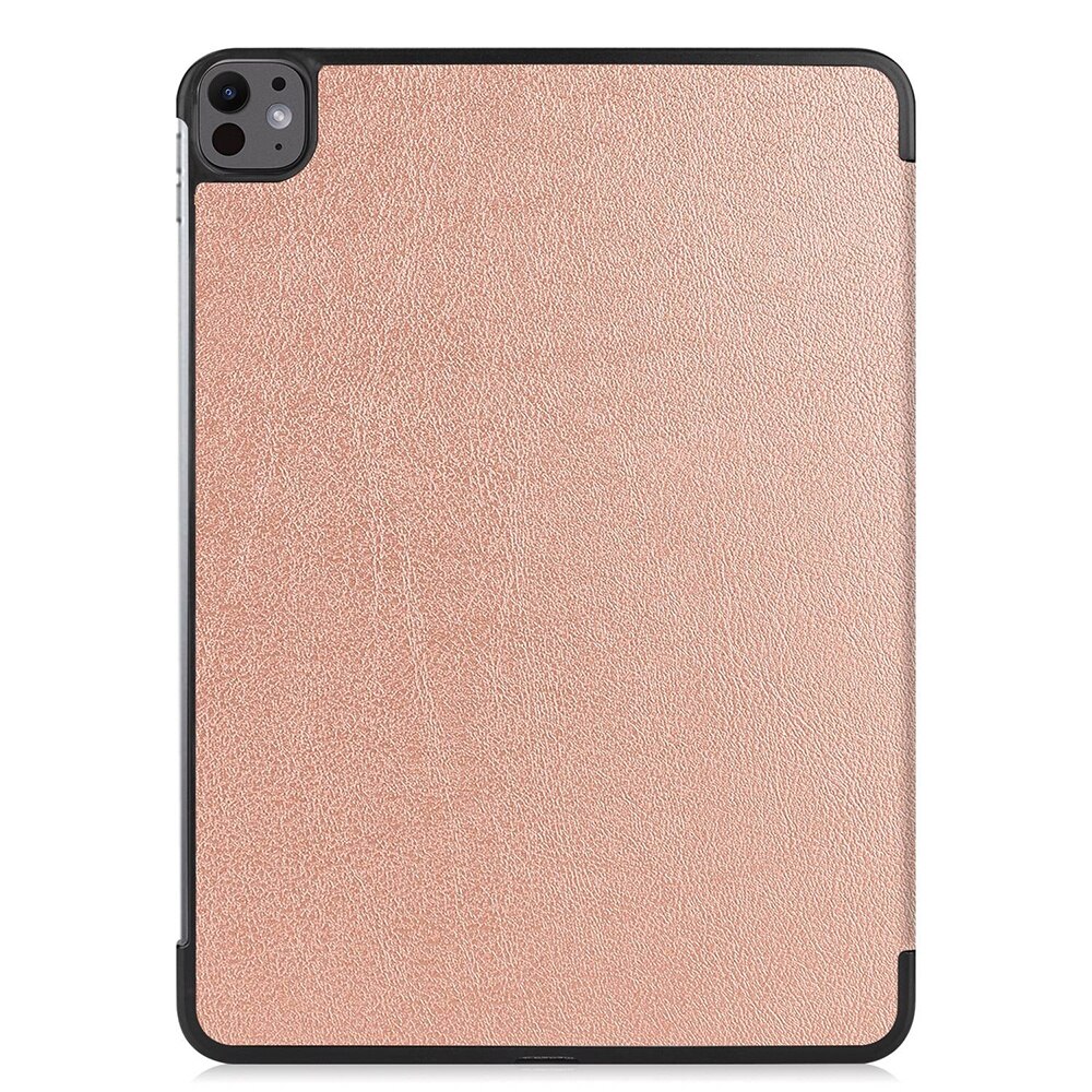 Husa compatibila cu Apple iPad Pro 13 (2024), 13.0 inchi, Tip carte, Bounce Technology, Functie Wake/ Sleep, Comando Stand, Protectie completa, Rose Gold