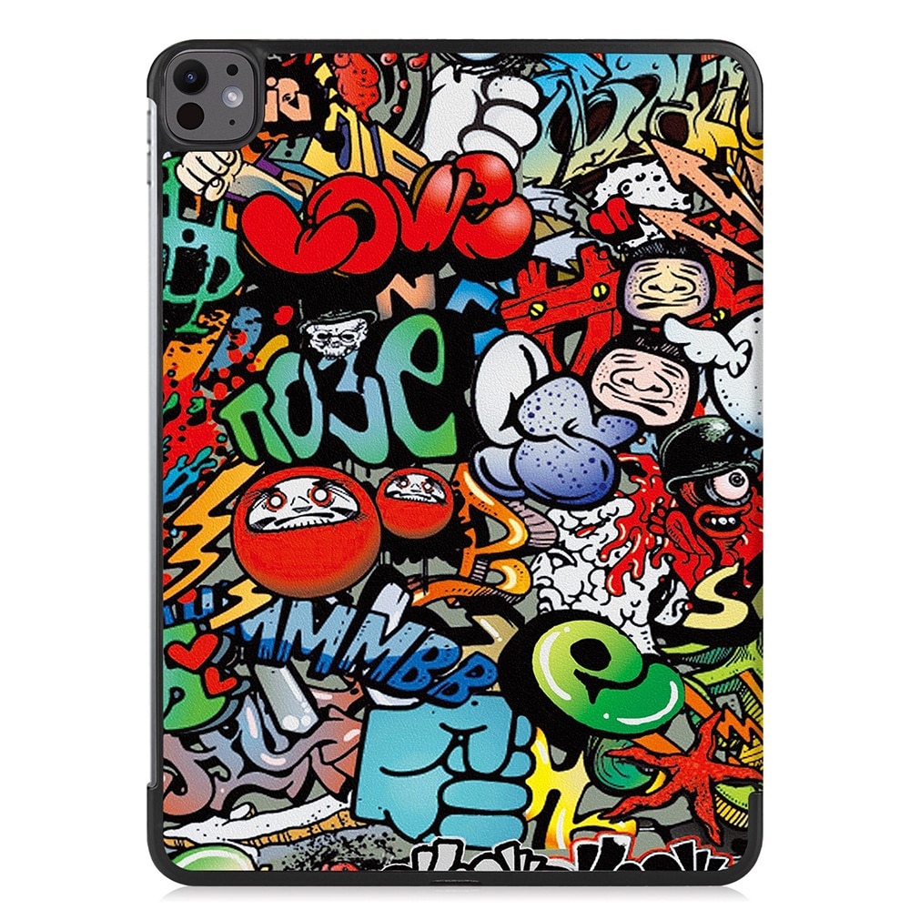 Husa compatibila cu Apple iPad Pro 13 (2024), 13.0 inchi, Tip carte, Bounce Comando, Protectie completa, Stand, Multicolor