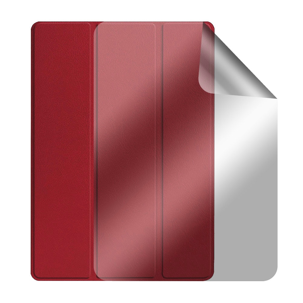 Set Husa Tableta din piele PU si Folie Silicon Transparent pentru Samsung Galaxy Tab S7 / S8, Protectie Completa 360, Hydrogel Regenerabil, Lipire pe toata suprafata, Interior Catifea, Functie de Stand, Display Protejat, Colturi Anti-Soc, Visiniu