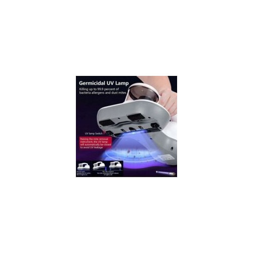 Aspirator portabil pentru acarieni, 10 kPa, sterilizare UV, recipient 600 ml, 29.3x25.3x25.3cm