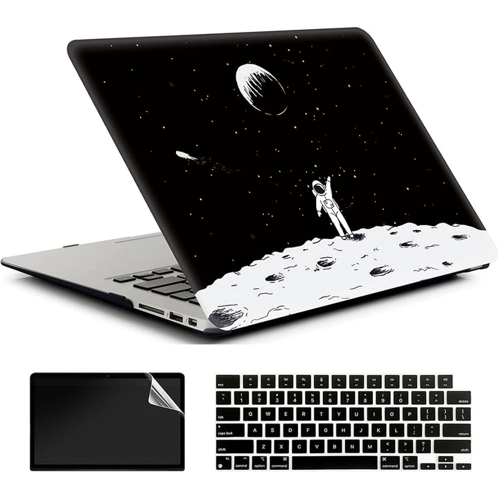 Husă laptop AMCJJ, MacBook Air 13.6 inch, plastic rigid, 2024