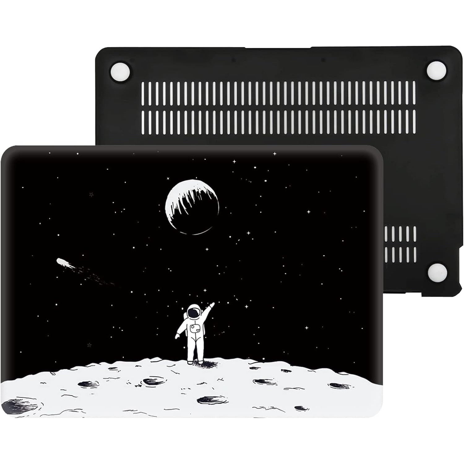 Husă laptop AMCJJ, MacBook Air 13.6 inch, plastic rigid, 2024