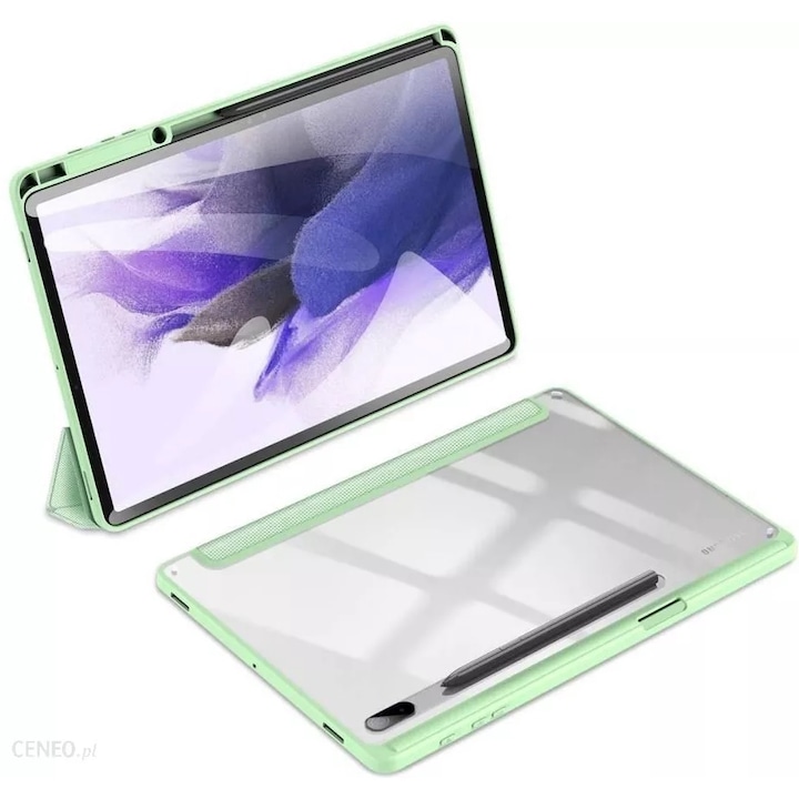 Husa premium pentru tableta Samsung Galaxy Tab S6 Lite 2024/2022, 10.4", Sigloo, cu suport Smart Pen Dux Ducis Toby, Green