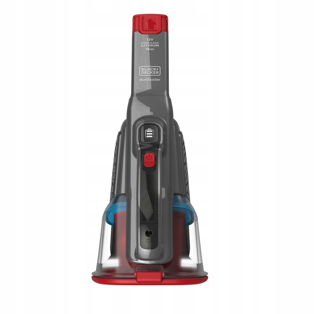Aspirator manual Black+Decker BHHV315J, 12V, 0,7l, negru si rosu, 400x170x200mm