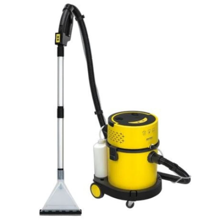 Aspirator, MPM, MOD-48 1200 W, 17 KPA, 20 l Filtru apa, HEPA, Uscat-Umed, Negru-Galben